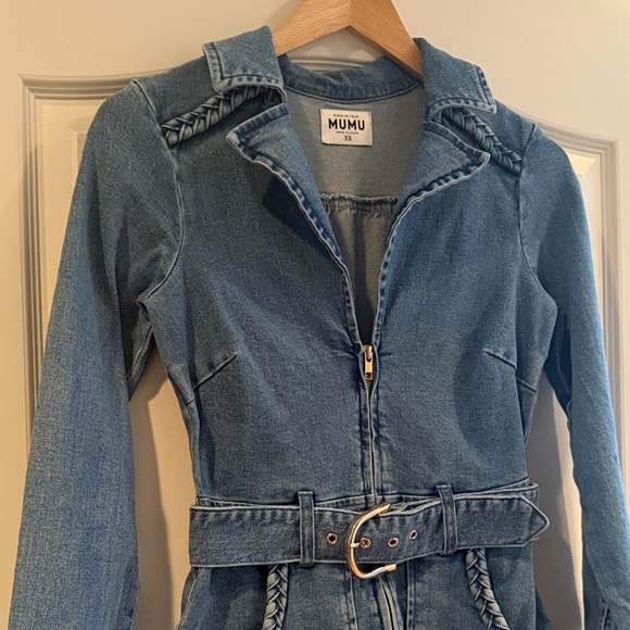 Show Me Your MuMu Denim Outlaw Dress - Picture 5 of 5